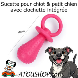 Jouet à mâcher pour chiot avec clochette intégrée