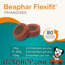 (hors stock Destock VENDU)  👉️ Flexifit® 1, Articulations LEVEL 1 Friandises pour chien - 150g BEAPHAR