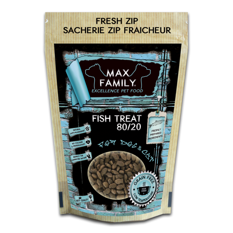 FISH TREAT 80/20 Grain Free 100g by MAX FAMILY EXCELLENCE PET FOOD