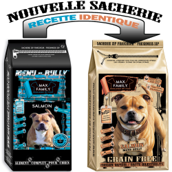CROQUETTE BULLY Salmon - by MAX FAMILY - CROQUETTE SANS CEREALE SAUMON TRUITE pour chien