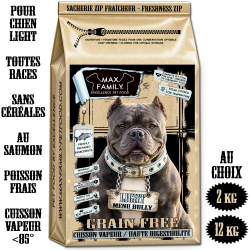 MENU Bully LIGHT- by MAX FAMILY - FRESH GRAIN FREE - Croquette Bully allegée