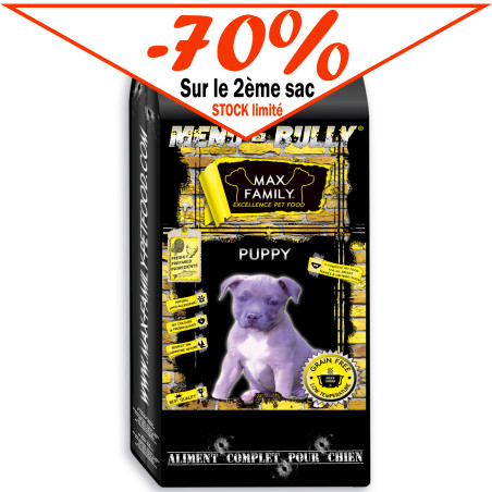 -70% sur le 2ème sac CROQUETTE BULLY PUPPY