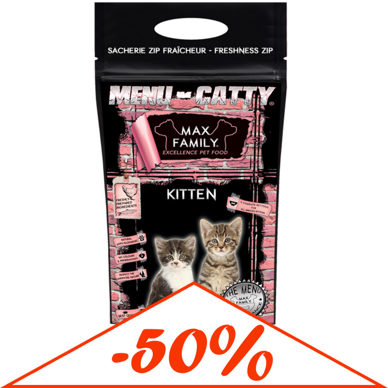 -50% destockage croquette chaton CATTY KITTEN