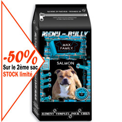 -50% sur le 2ème sac CROQUETTE BULLY ADULT SAUMON