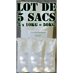 Lot 50kg - Terre de diatomées - Utilisable en Agriculture Biologique (RCE 834/2007)
