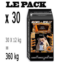 Lot de 30 Menu BULLY by MAX FAMILY (au choix) - Croquette SANS céréale grain free PRIX PALETTE