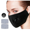 Masque de protection RÉUTILISABLE avec 2 filtres PM 2,5