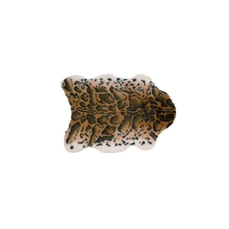 Tapis 100 cm x 70 cm - Épaisseur 1 cm - Peau synthétique "léopard"