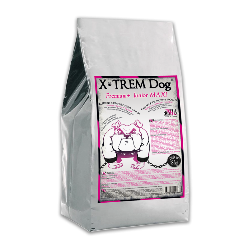 PREMIUM+ Junior MAXI _ X-TREM Dog Croquette naturelle pour chiot en 18kg
