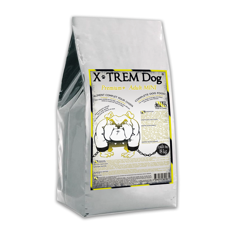 PREMIUM+ Adulte MINI _ X-TREM Dog Croquette naturelle pour chien en 18kg