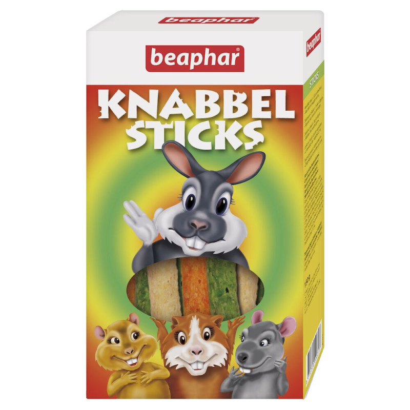 Friandise RONGEUR - Knabbel Sticks BEAPHAR - Bâtonnets à grignoter 150g