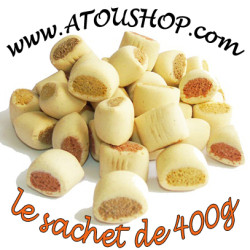 Bouchées Mini MIX 400g au Poisson Volaille Fromage biscuits pour chien