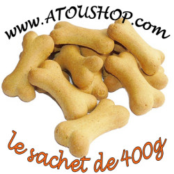 Biscuit Agneau Riz 400g en forme d'Os pour chien