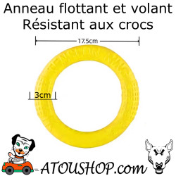 TOP Anneau flottant volant résistant aux crocs pour chien