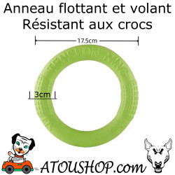 TOP Anneau flottant volant résistant aux crocs pour chien